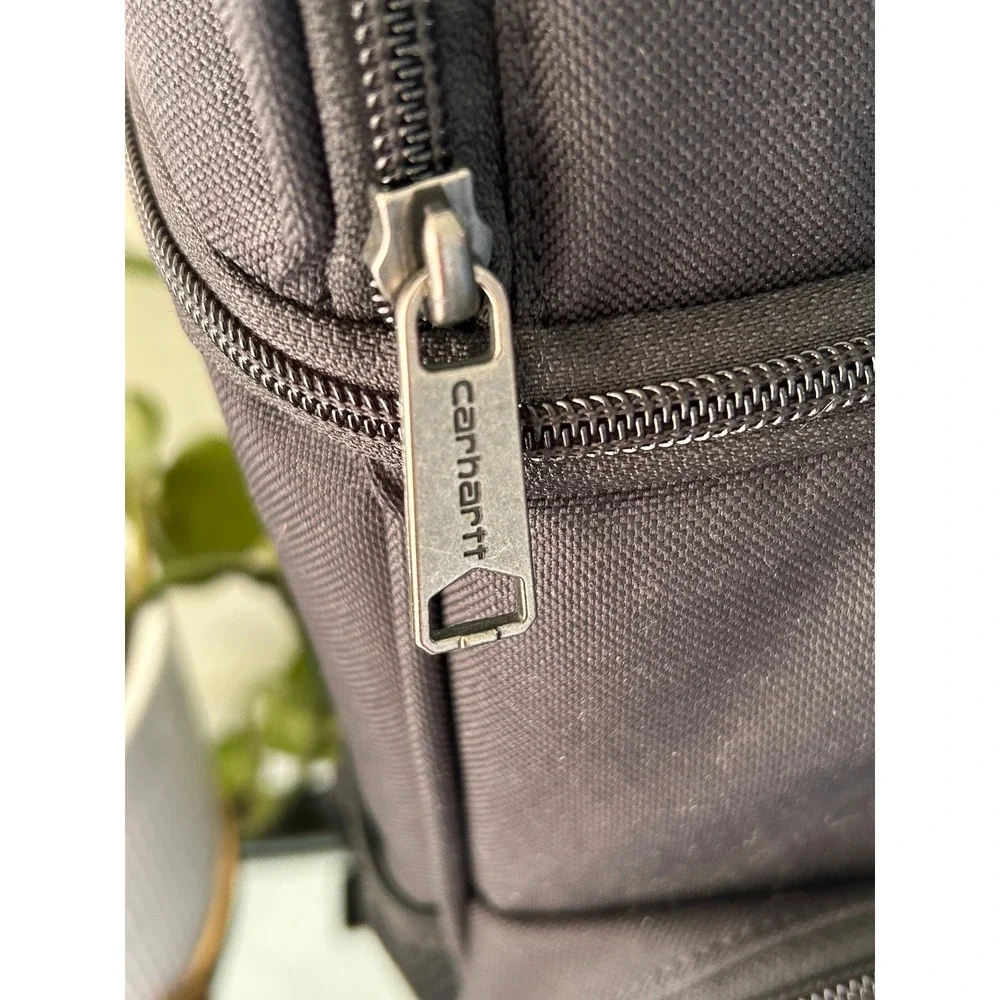 Carhartt Baker Construction Insulated 20 Can Cooler Backpack Black Canvas Bag